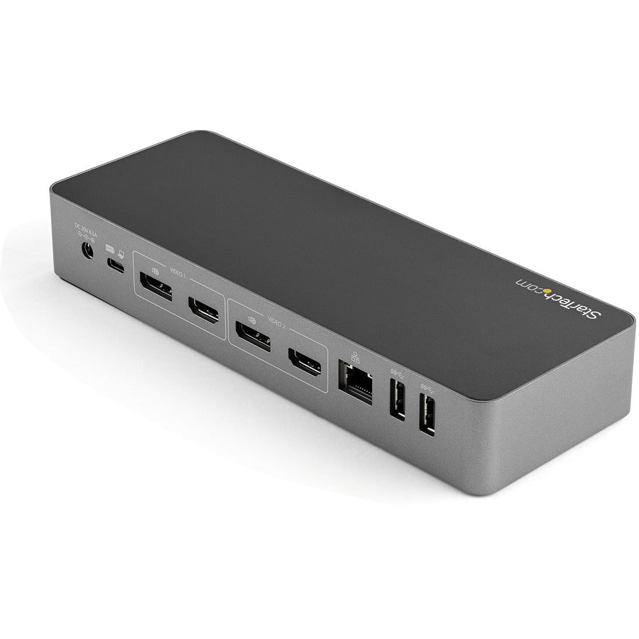 Startech.Com Usb-C & Usb-A Dock - Hybrid Universal Laptop Docking Station With 100W Power Delivery - Dual Monitor 4K 60Hz Hdmi & Displayport - 4X Usb 3.1 Gen 1 Hub, Gbe - Windows & Mac