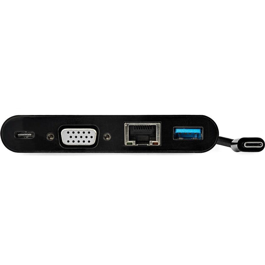 Startech.Com Usb-C Vga Multiport Adapter - Power Delivery (60W) - Usb 3.0 - Gbe