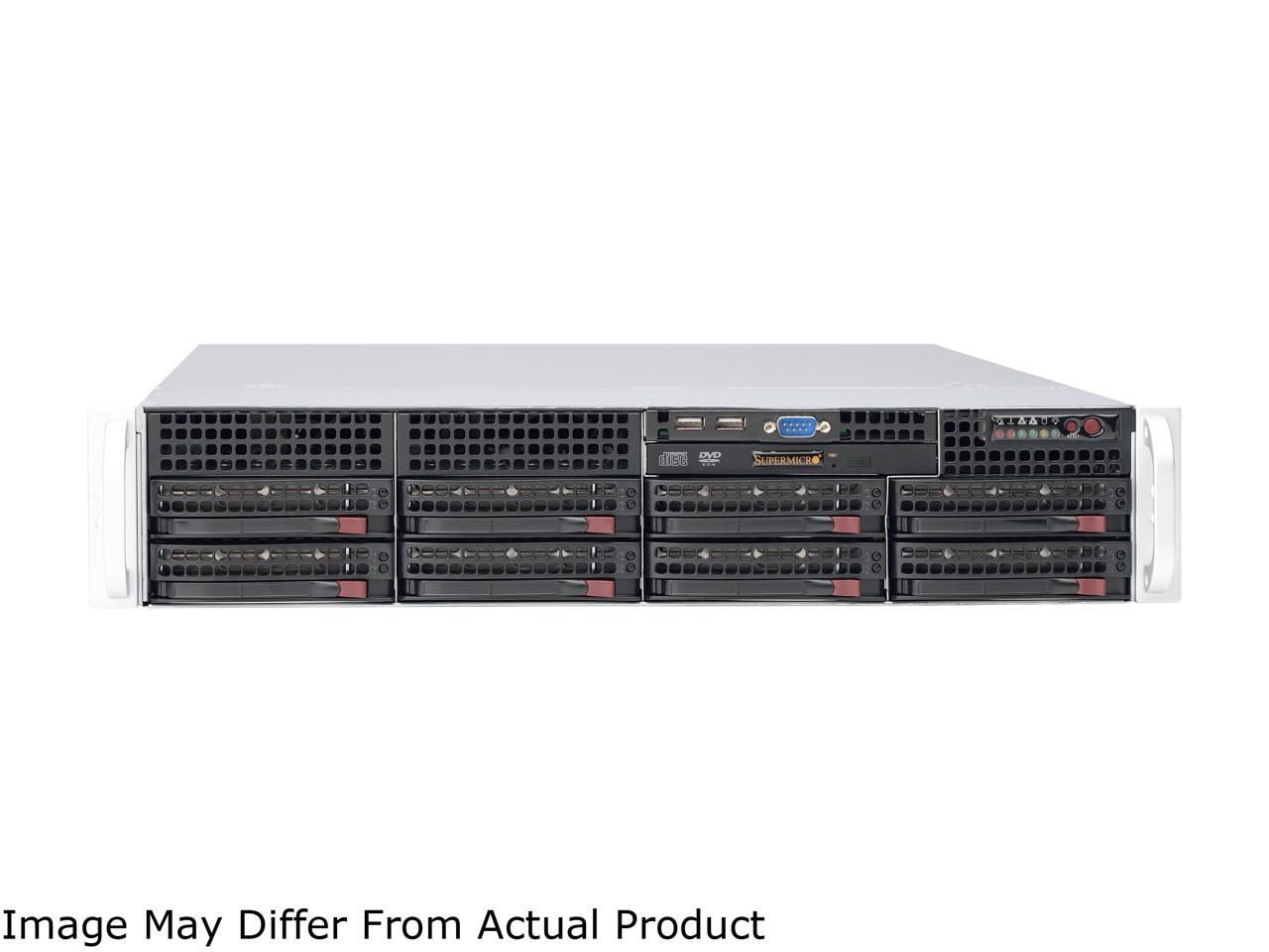 Superchassis Cse-825Tq-600Lpb 600W 2U Rackmount Server Chassis (Black)