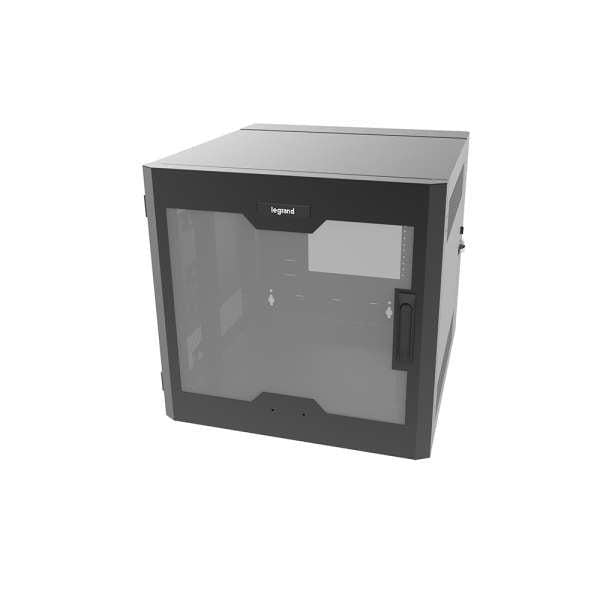 Swing-Out Wall Mount Cabinet - 12RU Plexiglass Door | C2G SWM12RUPL-26-26