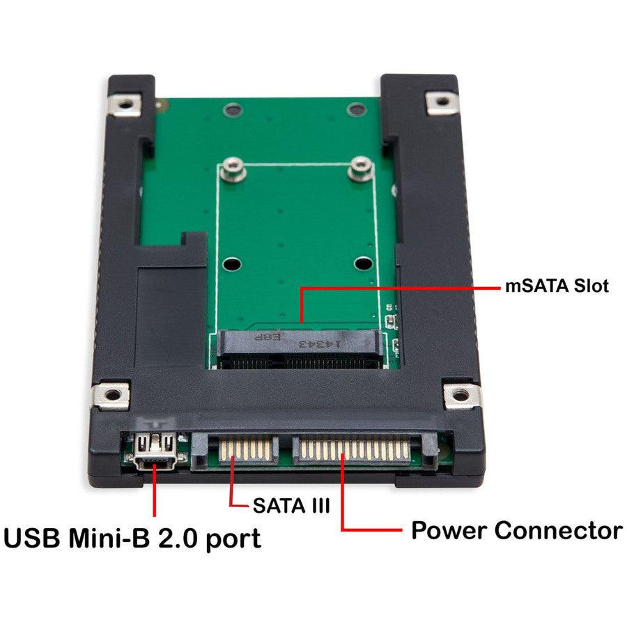 Syba Sd-Ada40077 2.5 Inch Sata To Msata Ssd Adapter
