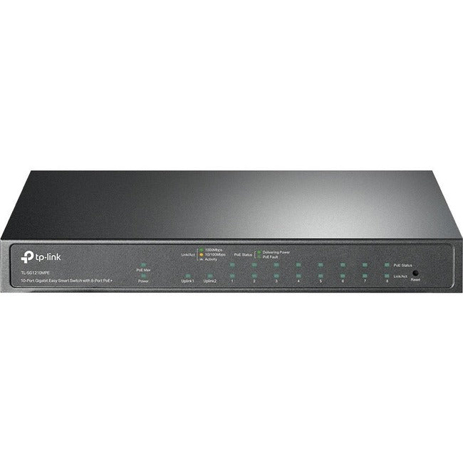 TP-Link TL-SG1210MPE 10-Port Gigabit Easy Smart Switch 8-Port PoE+ | TP-Link