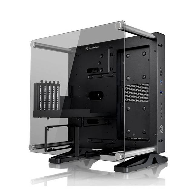 Thermaltake Core P1 Tg Mini Itx Ca-1H9-00T1Wn-00 No Power Supply Mini-Itx Case (Black)