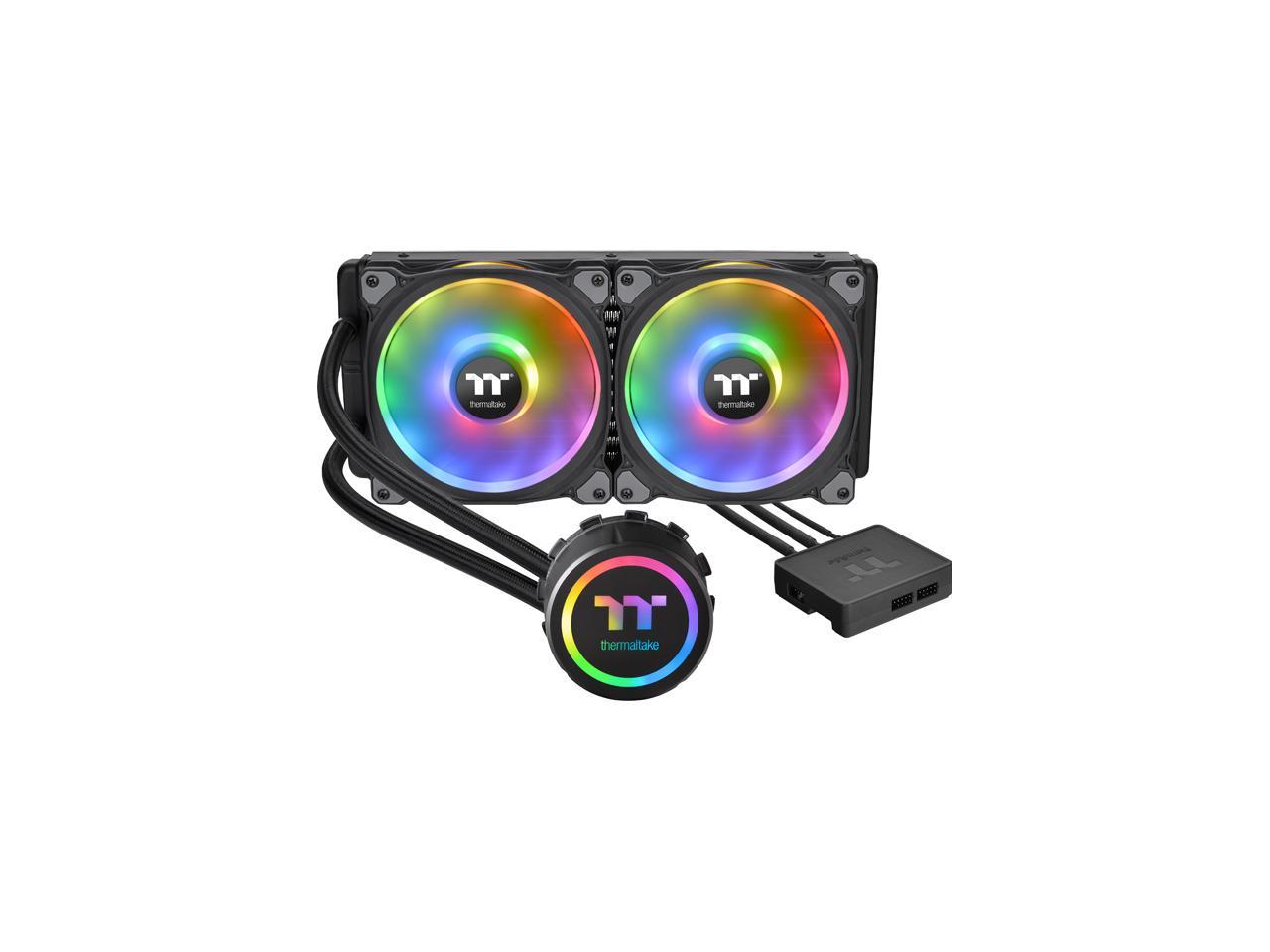 Thermaltake Floe Dx 280 Dual Riing Duo 16.8 Million Colors Rgb 36 Led Lga2066 Am4 Ready Intel/Amd