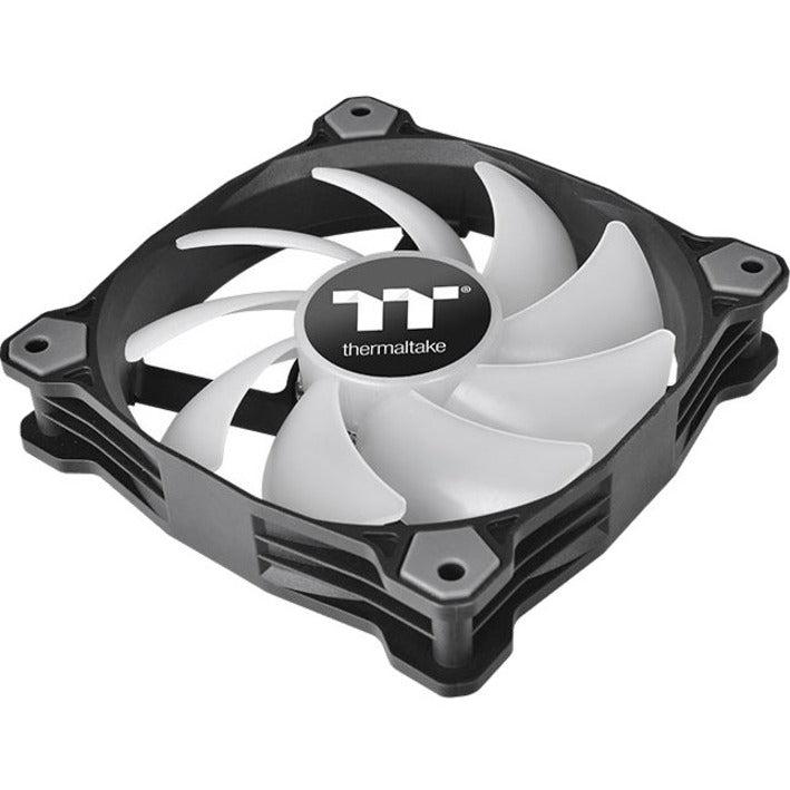 Thermaltake Pure A14 140Mm Green Led Pwm Controlled Hydraulic Bearing High Airflow High Performance Case/Radiator Fan, Cl-F110-Pl14Gr-B
