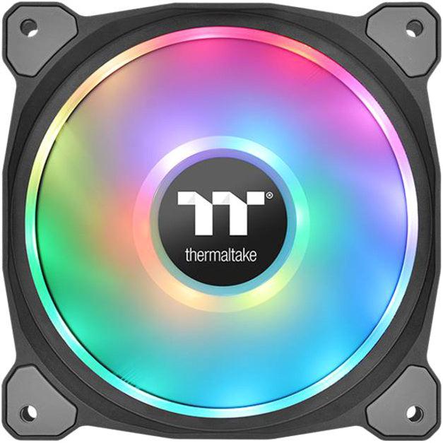 Thermaltake Riing Duo 12 Rgb Radiator Fan Tt Premium Edition (3-Fan Pack) Cl-F073-Pl12Sw-A 120Mm Rgb Led Case Fan