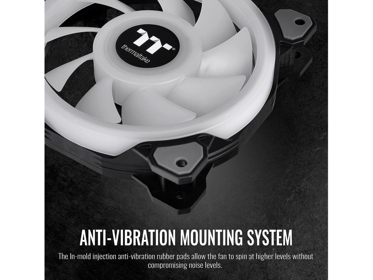 Thermaltake Riing Quad 140Mm 16.8 Million Rgb Color (Alexa, Razer Chroma) Software Enabled 4 Light Cl-F089-Pl14Sw-C
