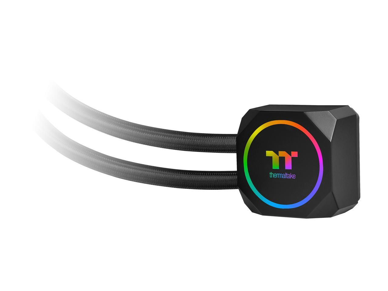 Thermaltake Th240 Argb Motherboard Sync Edition Intel/Amd All-In-One Liquid Cooling System 240Mm High Efficiency Radiator Cpu Cooler, Cl-W286-Pl12Sw-A