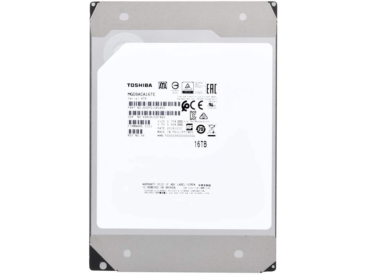 Toshiba 16Tb Enterprise Hdd Sata 6.0Gb/S 512E 7200 Rpm 512Mb Cache 3.5" Internal Hard Drive Mg08Aca16Te