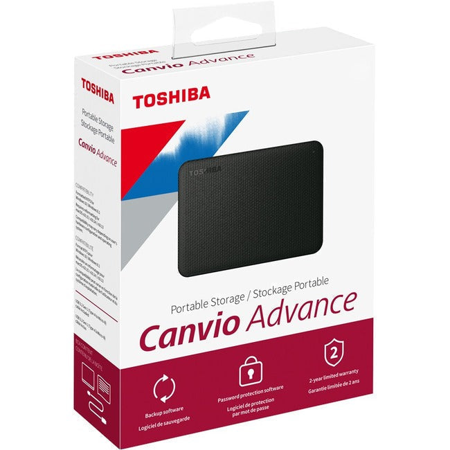 Toshiba-IMSourcing Canvio Advance HDTCA40XK3CA 4 TB Portable Hard Drive - External - Black