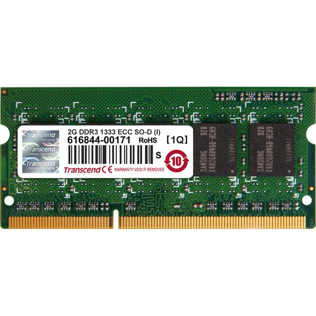 Transcend 2GB DDR3 1333 ECC-SO-DIMM CL9 1Rx8 IND TS256MSK72V3N-I