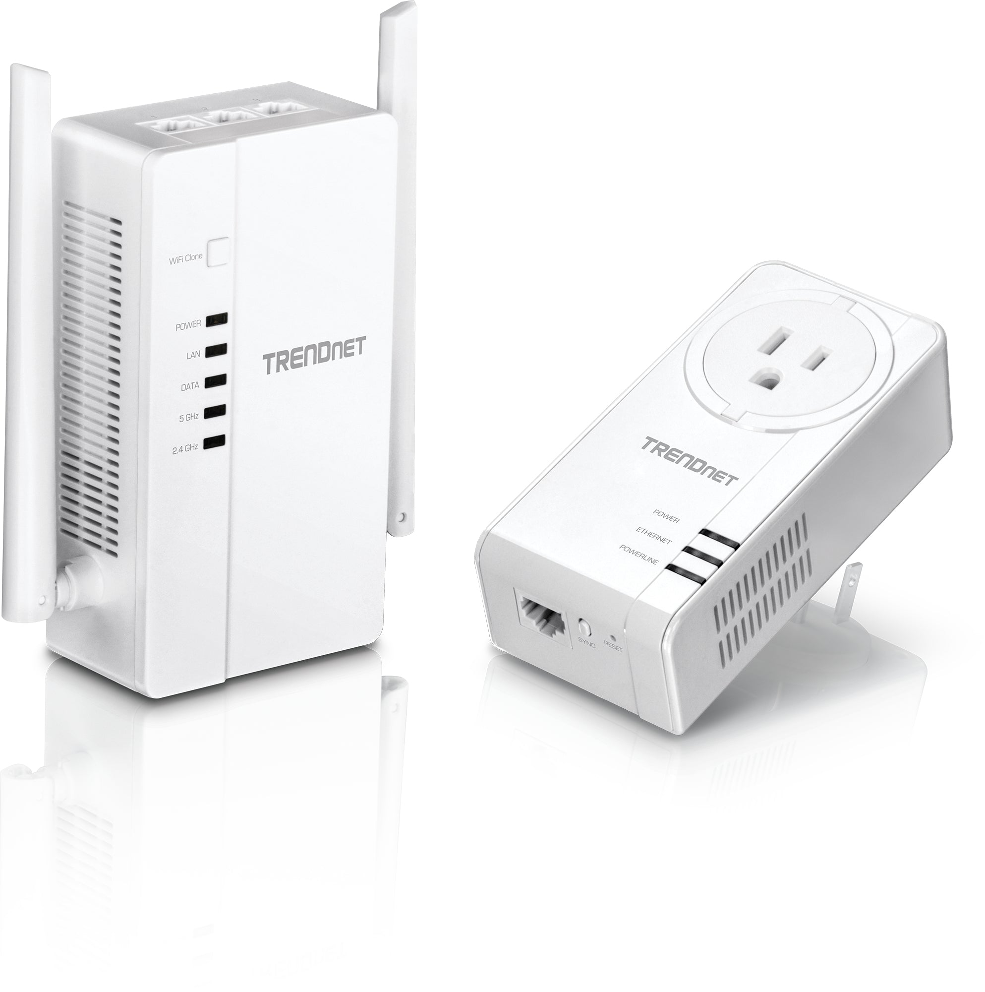 Trendnet Tpl-430Apk Powerline Network Adapter Ethernet Lan Wi-Fi White