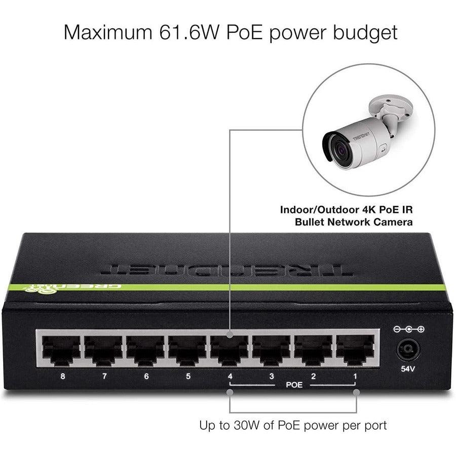 Trendnet Tpe-Tg44G Network Switch Power Over Ethernet (Poe) Black
