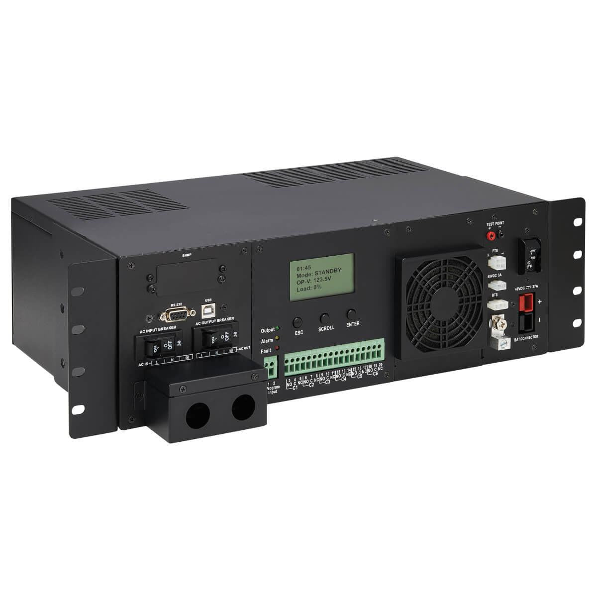 Tripp Lite 120Vac 48Vdc 1500Va 1200W Extreme Temperature Network Ups For Industrial And Traffic Networks, 3U, Hardwire