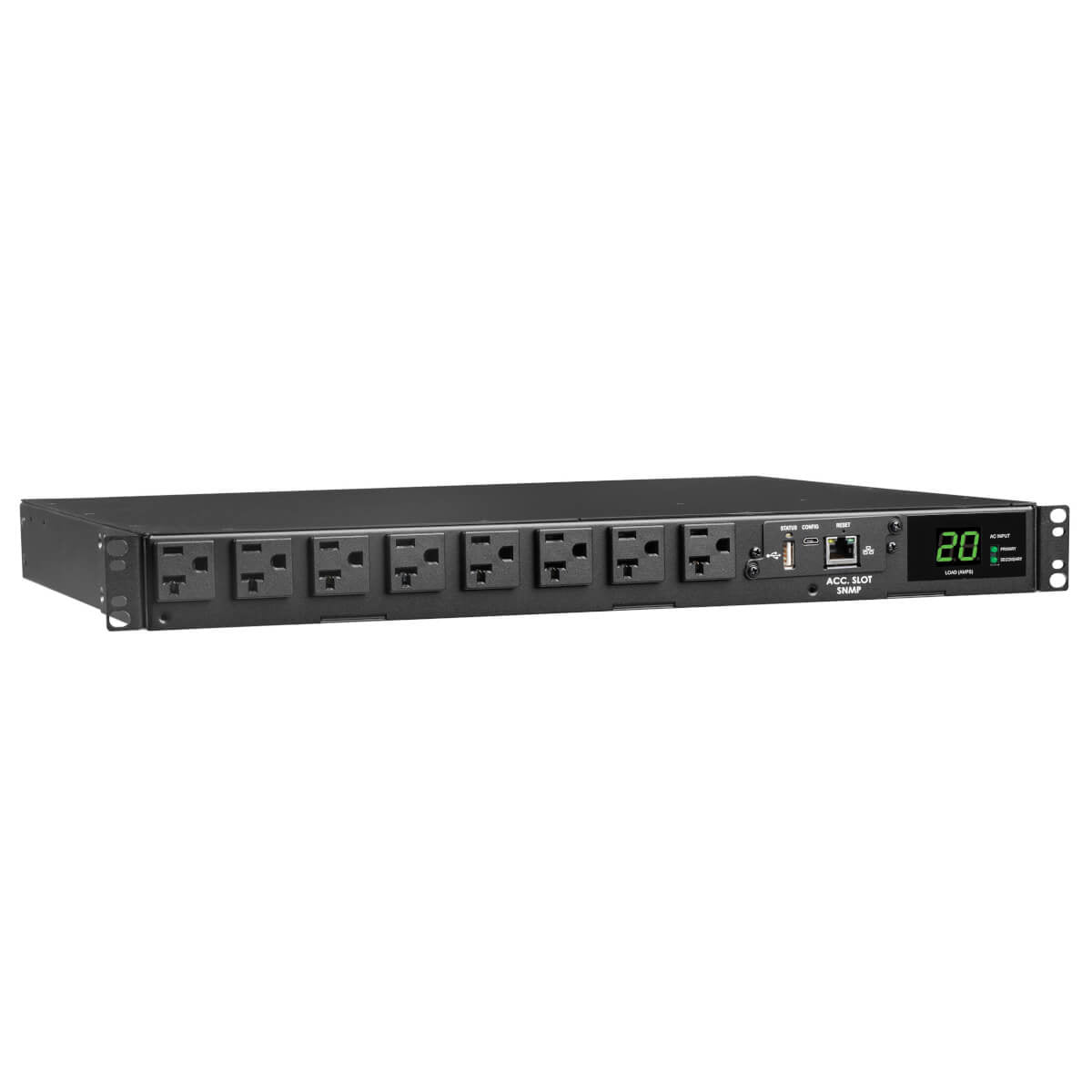 Tripp Lite 1.92Kw 120V Single-Phase Ats/Monitored Pdu - 16 5-15/20R Outlets, Dual L5-20P/5-20P Inputs, 12 Ft. Cords, 1U, Taa