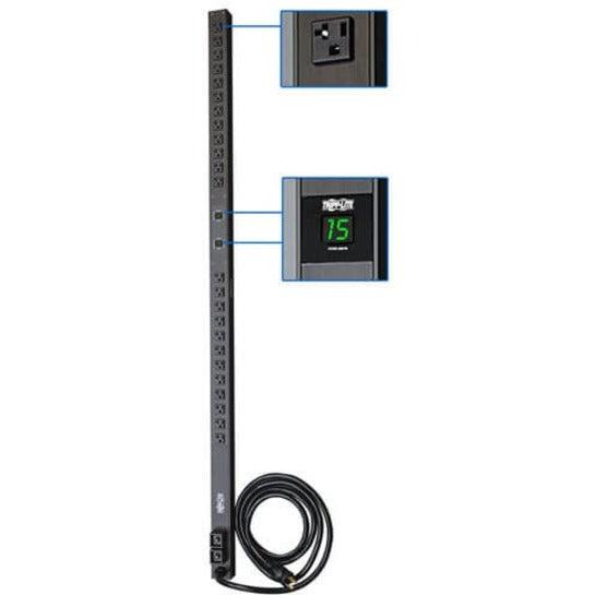 Tripp Lite 2.9Kw Single-Phase Metered Pdu, 120V Outlets (24 5-15/20R), L5-30P, 10Ft Cord, 0U Vertical