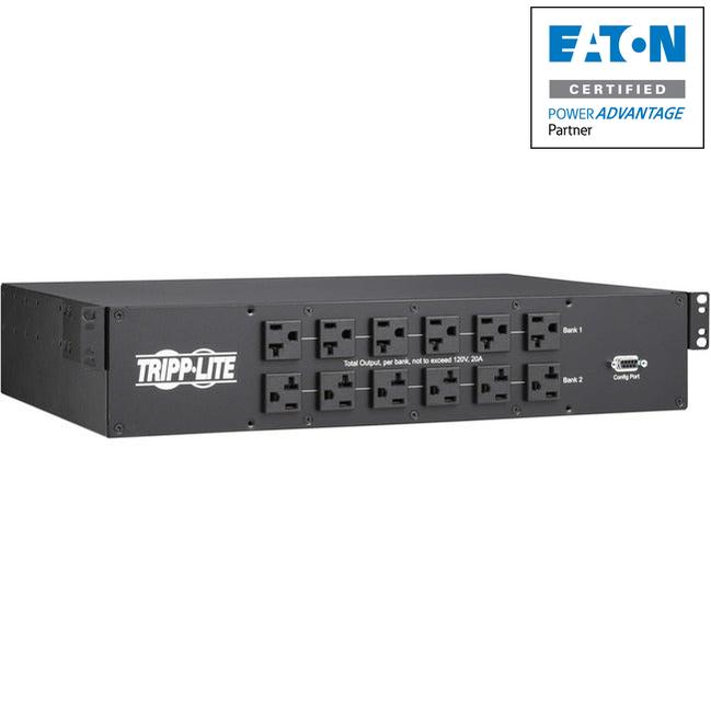 Tripp Lite 2.9Kw 120V Single-Phase Ats/Monitored Pdu - 24 5-15/20R & 1 L5-30R Outlets, Dual L5-30P Inputs, 10 Ft. Cords, 2U, Taa