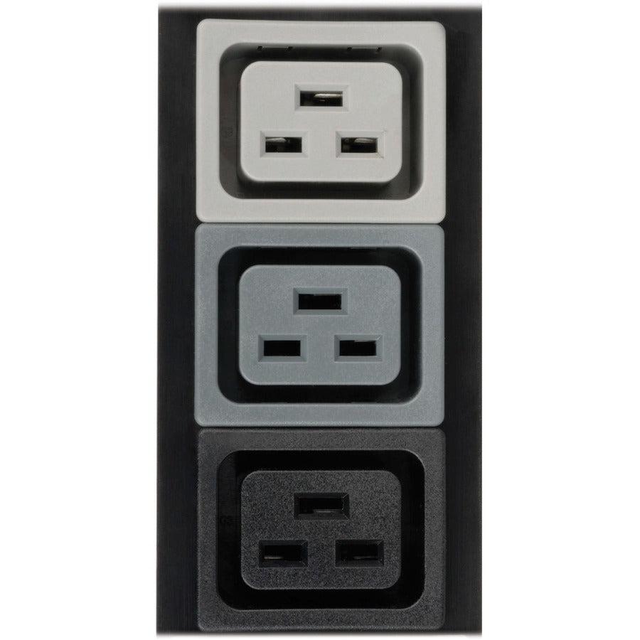 Tripp Lite 8.6Kw 208/120V Three-Phase Basic Pdu - 48 Outlets (36 C13, 6 C19, 6 5-15/20R), L21-30P Input, 6 Ft. Cord, 70 In. 0U Rack