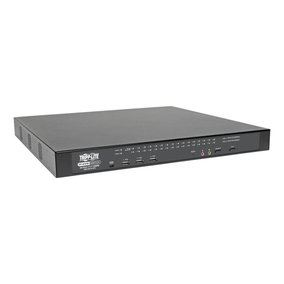 Tripp Lite B064-032-01-Ipg Netdirector 32-Port Cat5 Kvm Over Ip Switch - Virtual Media, 1 Remote + 1 Local User, 1U Rack-Mount, Taa