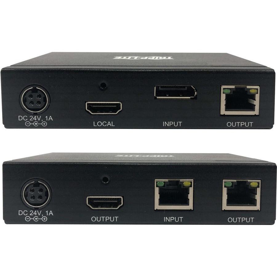 Tripp Lite B127A-111-Bdth Displayport To Hdmi Over Cat6 Extender Kit, Transmitter/Transceiver - 4K 60 Hz, Hdr, 4:4:4, Poc, 230 Ft. (70.1 M), Taa