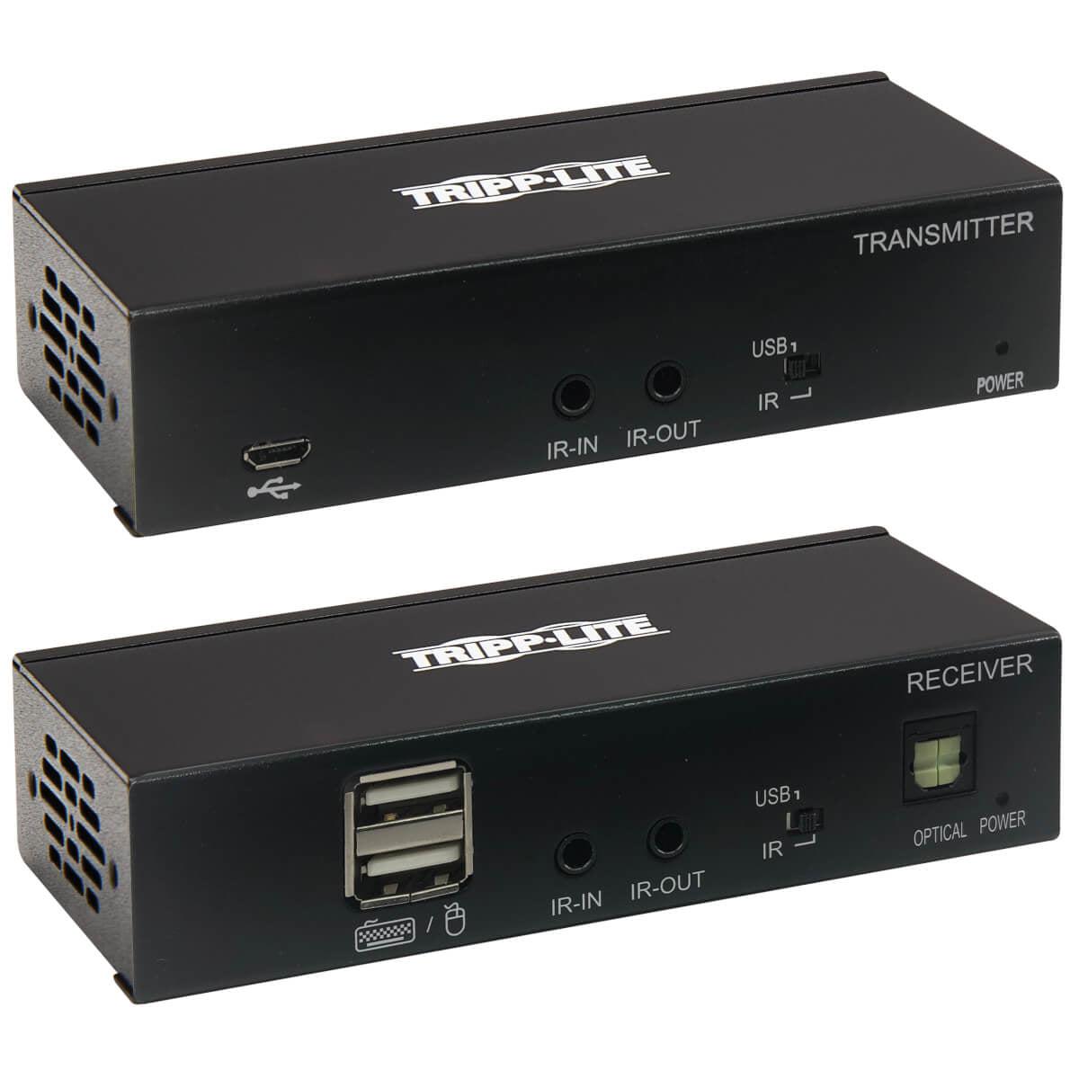 Tripp Lite B127A-1A1-Bdbh Displayport To Hdmi Over Cat6 Extender Kit, Kvm Support, 4K 60Hz, 4:4:4, Usb, Poc, Hdcp 2.2, 230 Ft., Taa