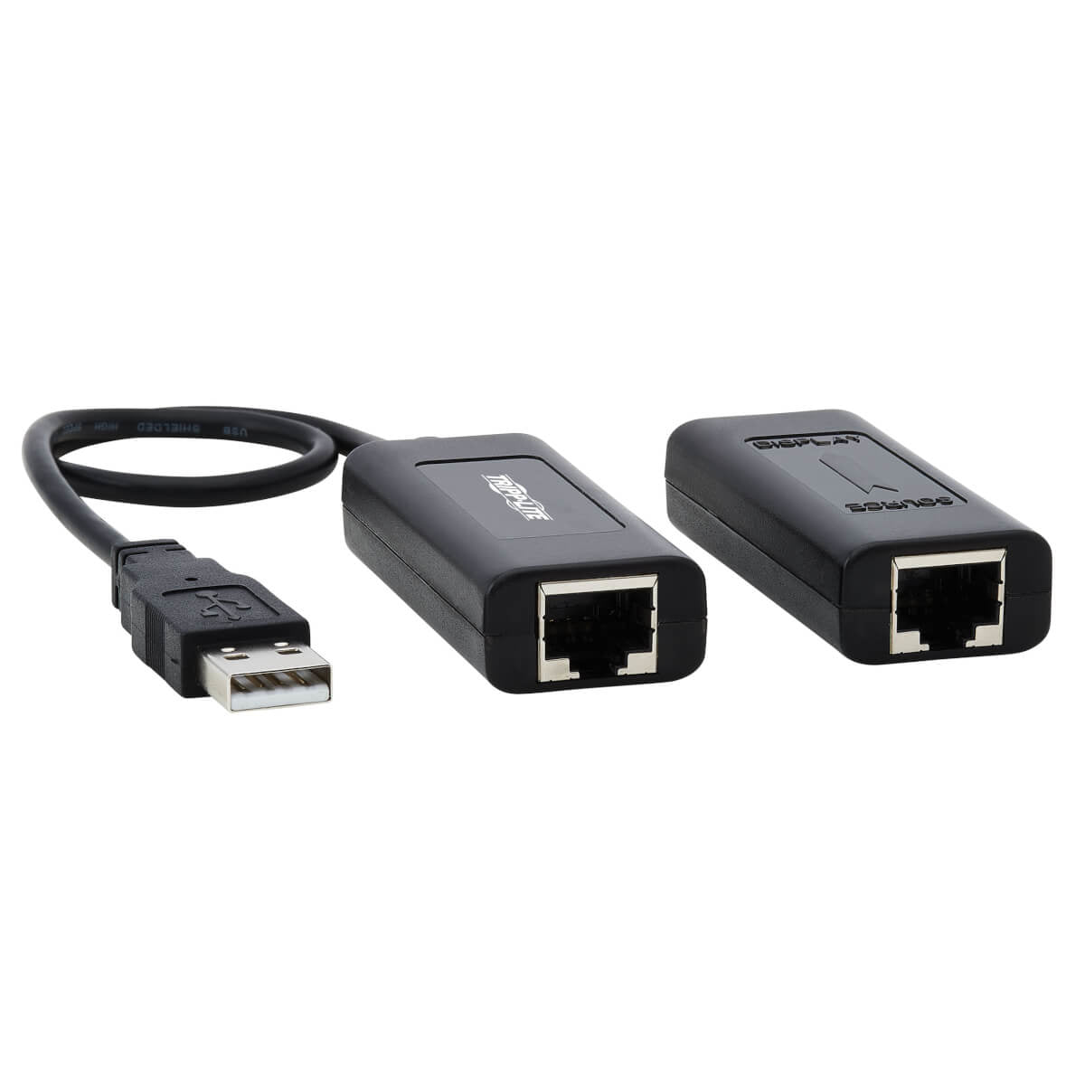 Tripp Lite B203-101-Poc 1-Port Usb Over Cat5/Cat6 Extender Kit With Power Over Cable - Usb 2.0, Up To 164.04 Ft. (50M), Black