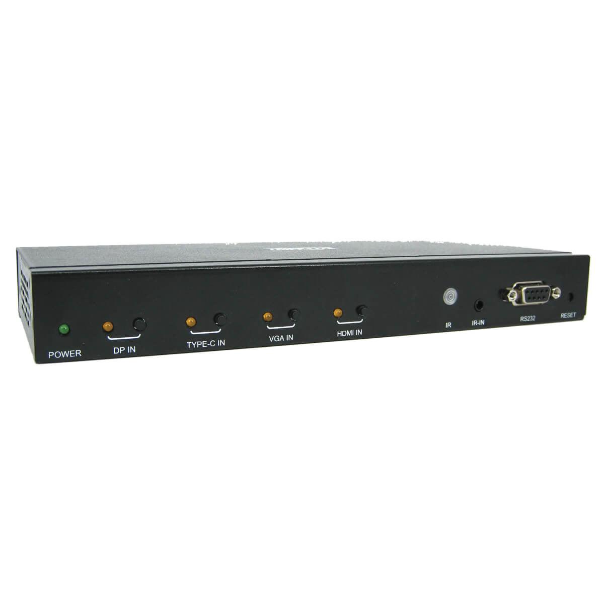 Tripp Lite B320-4X1-Mh 4-Port Presentation Switch, 4K 60 Hz (4:4:4) Hdmi, Dp, Usb-C And Vga To Hdmi, Taa