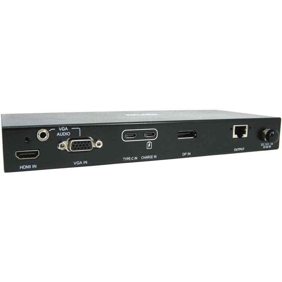 Tripp Lite B320-4X1-Mhe-K 4-Port Presentation Switch Kit, 4K 60 Hz (4:4:4) Hdmi, Dp, Usb-C And Vga To Hdmi Over Cat6 Extender, 125 Ft., Taa