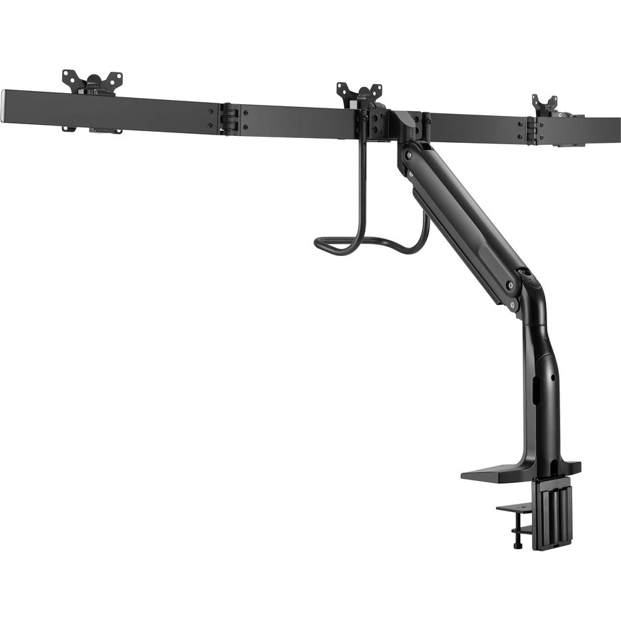 Tripp Lite Dmpdt1732Am Safe-It Precision-Placement Triple-Display Desk Clamp With Antimicrobial Tape For 17” To 32” Displays, Usb Ports