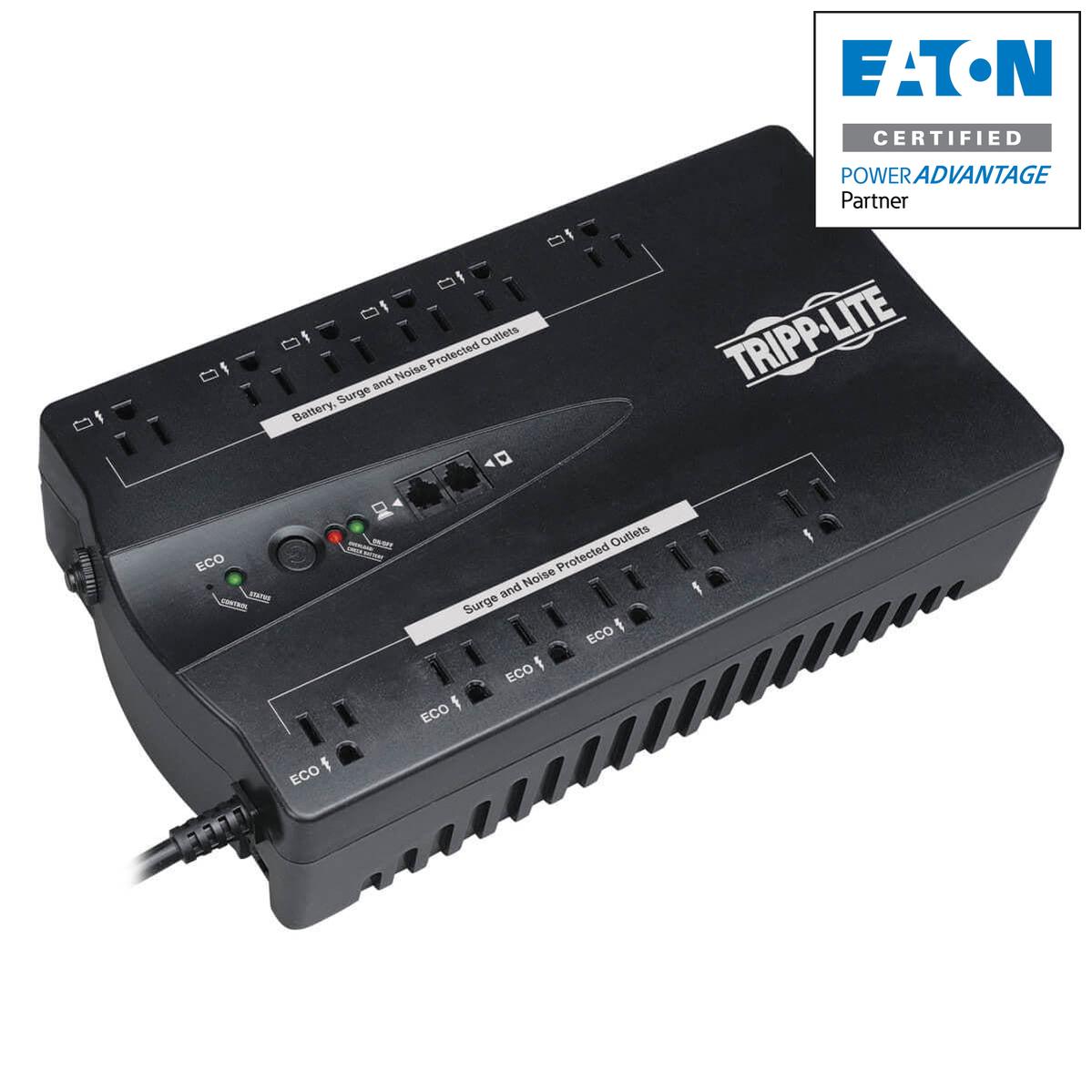 Tripp Lite Eco750Upstaa Uninterruptible Power Supply (Ups) 0.75 Kva 450 W 12 Ac Outlet(S)