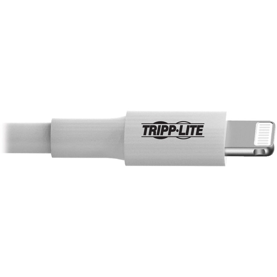 Tripp Lite M100-006-Wh Usb-A To Lightning Sync/Charge Cable, Mfi Certified - White, M/M, Usb 2.0, 6 Ft. (1.83 M)