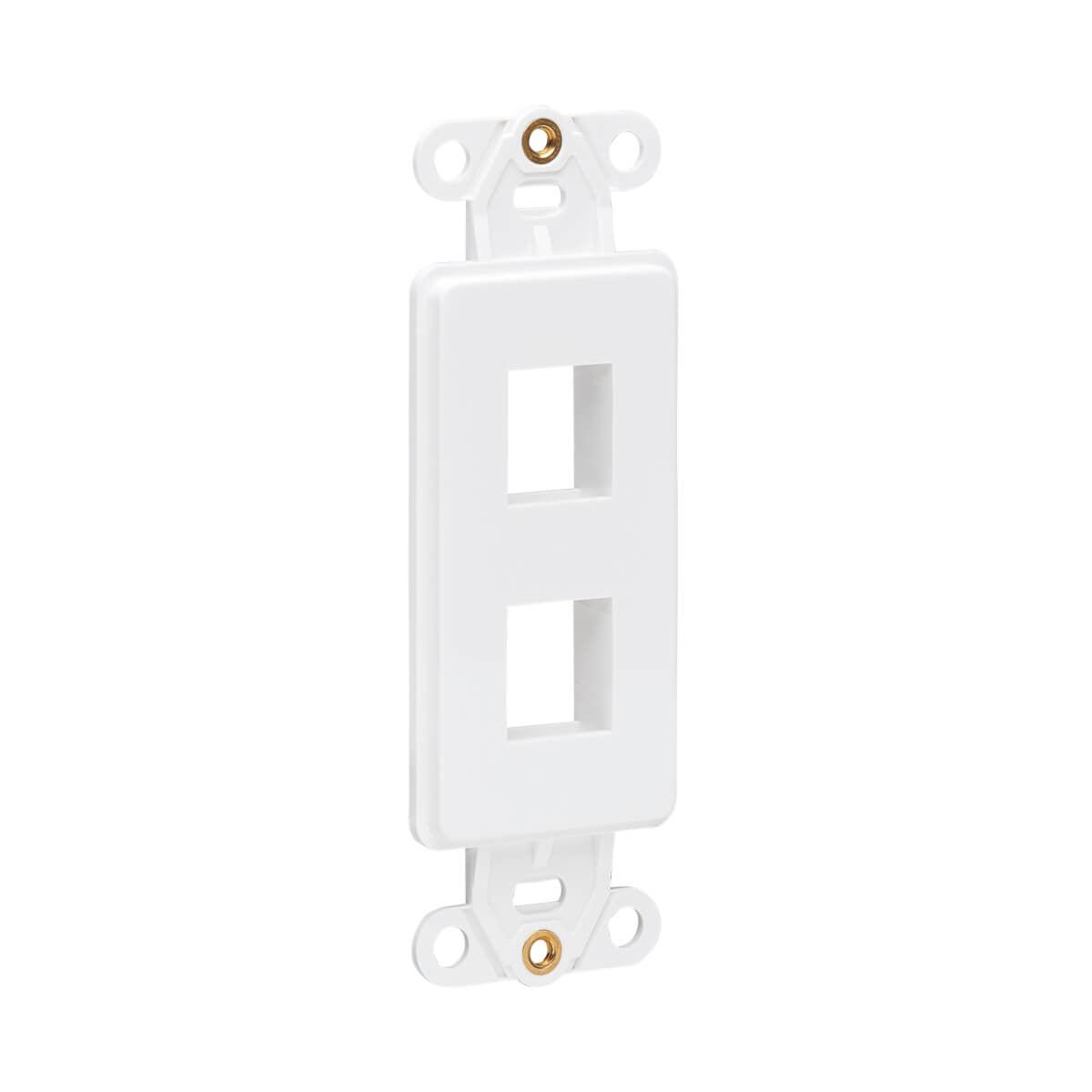 Tripp Lite N042D-002V-Wh Center Plate Insert, Decora Style - Vertical, 2 Ports