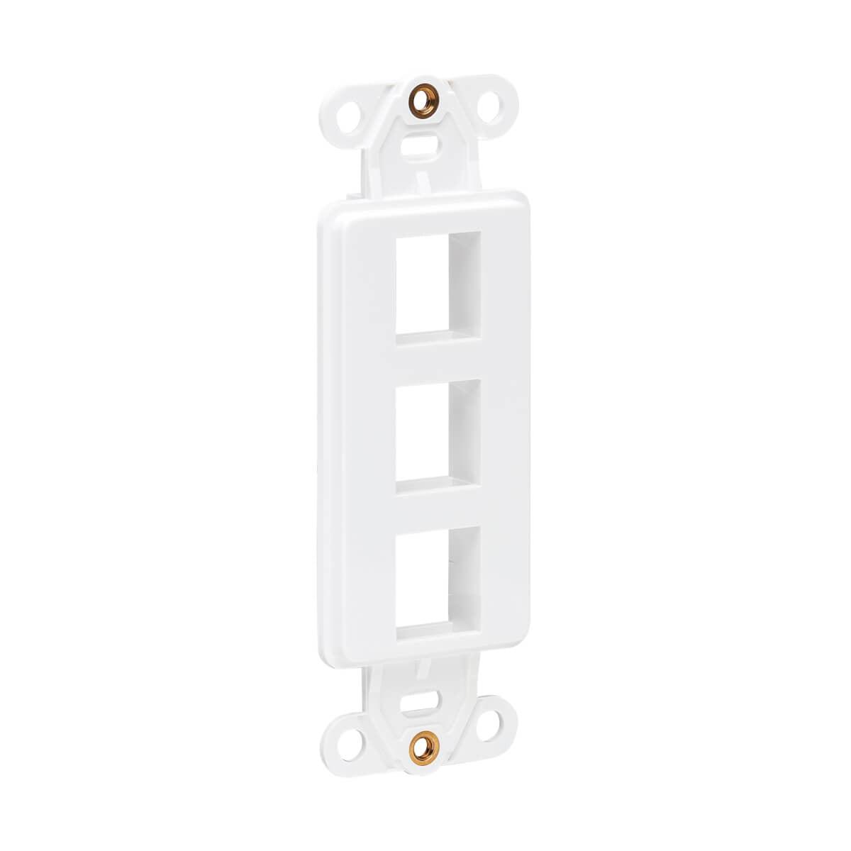 Tripp Lite N042D-003V-Wh Center Plate Insert, Decora Style - Vertical, 3 Ports