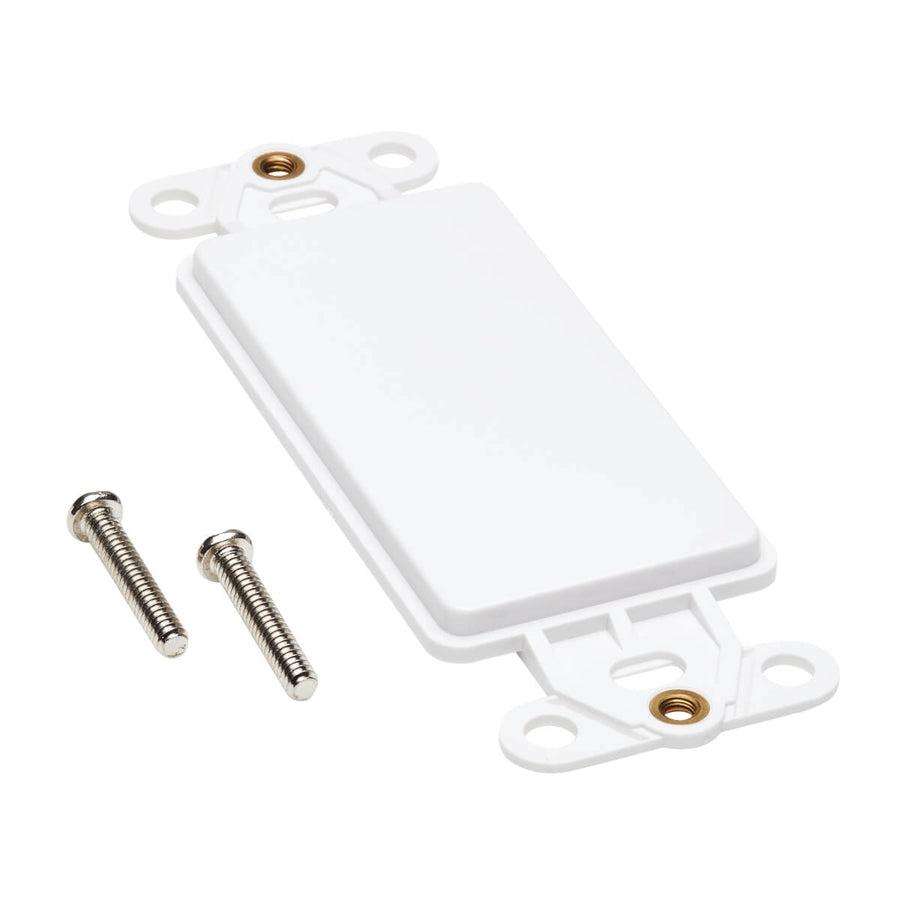 Tripp Lite N042D-100V-Wh Center Plate Insert, Decora Style - Vertical, Blank