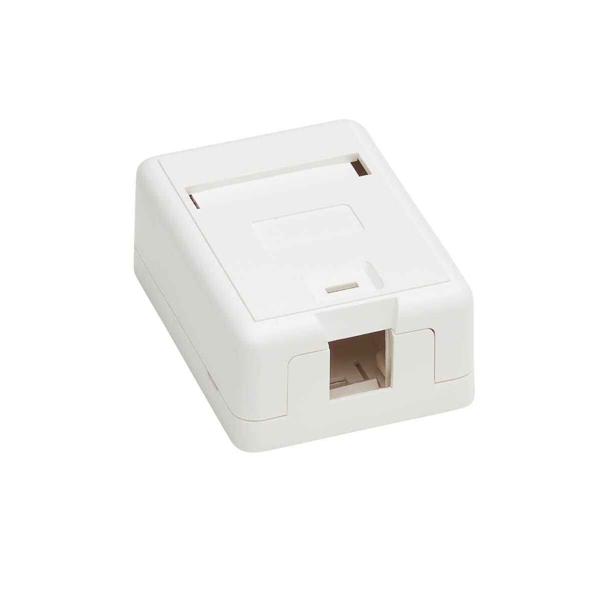 Tripp Lite N082-001-Wh Surface-Mount Box For Keystone Jack - 1 Port, White