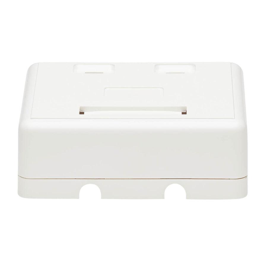 Tripp Lite N082-002-Wh Surface-Mount Box For Keystone Jacks - 2 Ports, White