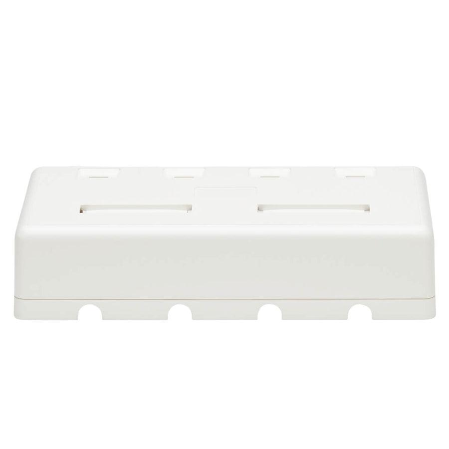 Tripp Lite N082-004-Wh Surface-Mount Box For Keystone Jacks - 4 Ports, White