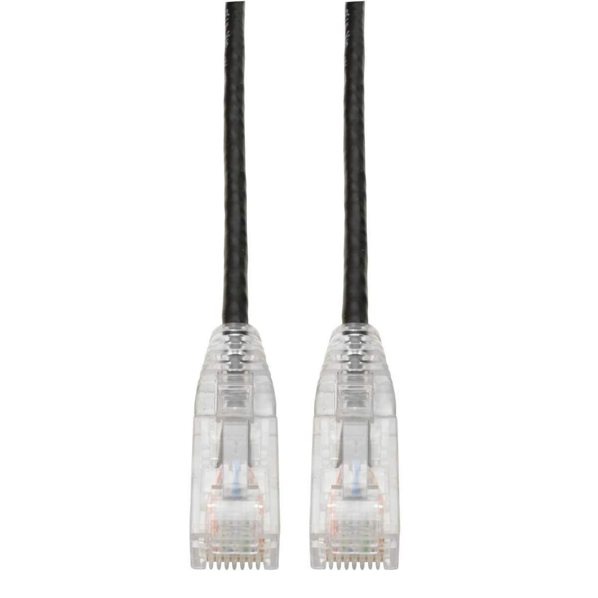 Tripp Lite N201-S15-Bk Cat6 Gigabit Snagless Slim Utp Ethernet Cable (Rj45 M/M), Black, 15 Ft. (4.57 M)