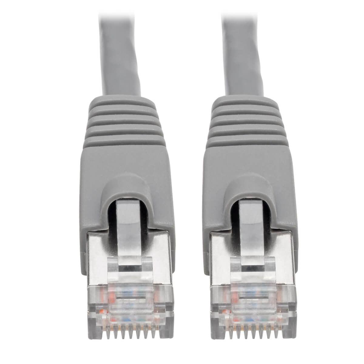 Tripp Lite N262-005-Gy Cat6A 10G-Certified Snagless Shielded Stp Ethernet Cable (Rj45 M/M), Poe, Gray, 5 Ft. (1.52 M)