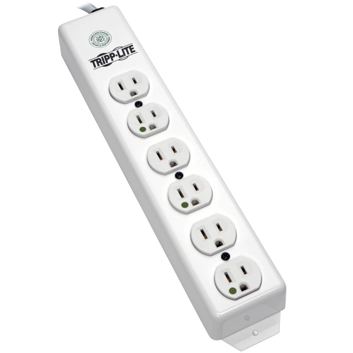 Tripp Lite Not For Patient-Care Vicinity Ul 1363 Medical-Grade Power Strip With 6 Hospital-Grade Outlets, 6 Ft. Cord