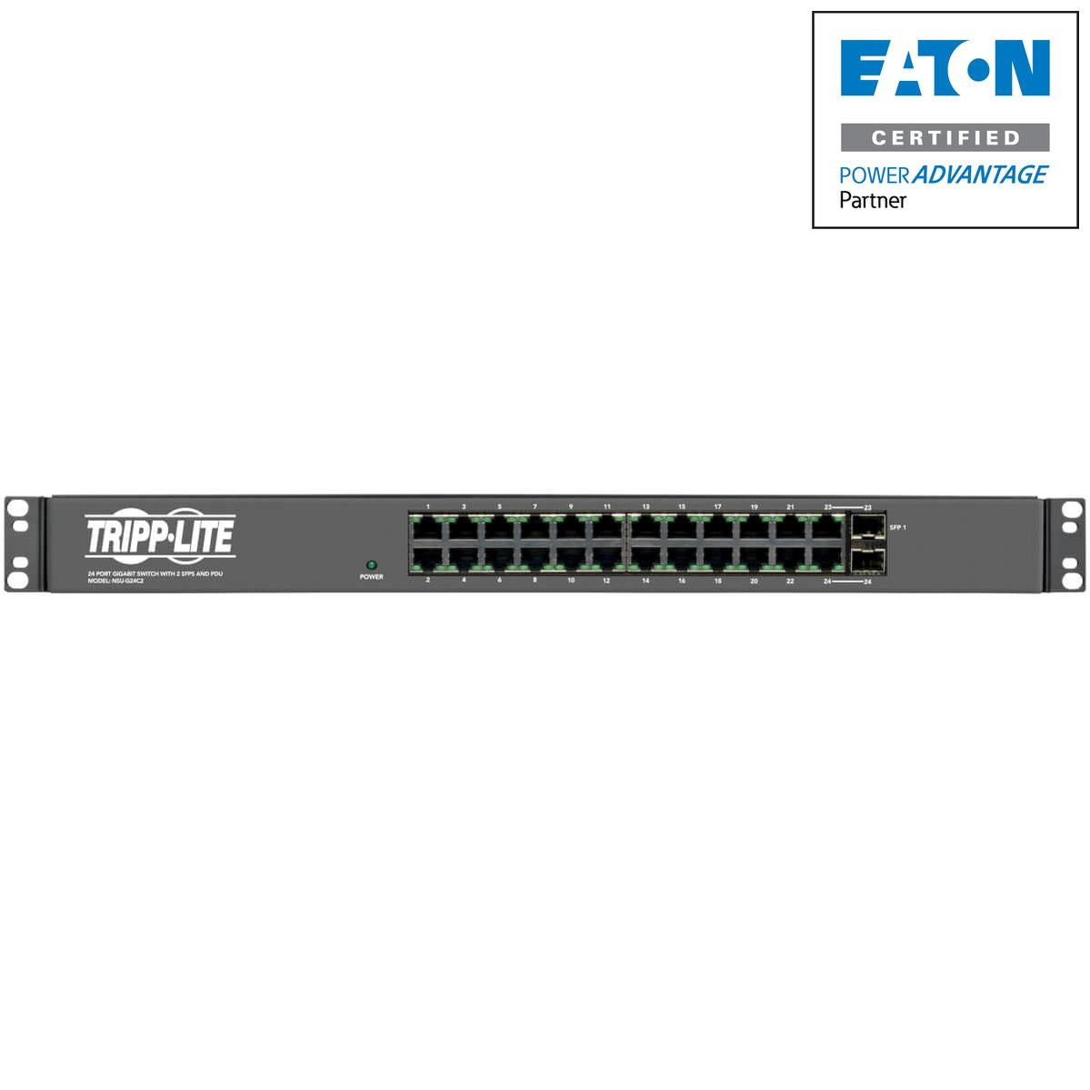 Tripp Lite Nsu-G24C2 Network Switch Gigabit Ethernet (10/100/1000) 1U Black