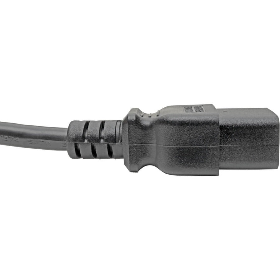 Tripp Lite P036-006-15A Power Extension Cord, C19 To C20 - Heavy-Duty, 15A, 250V, 14 Awg, 6 Ft. (1.83 M), Black