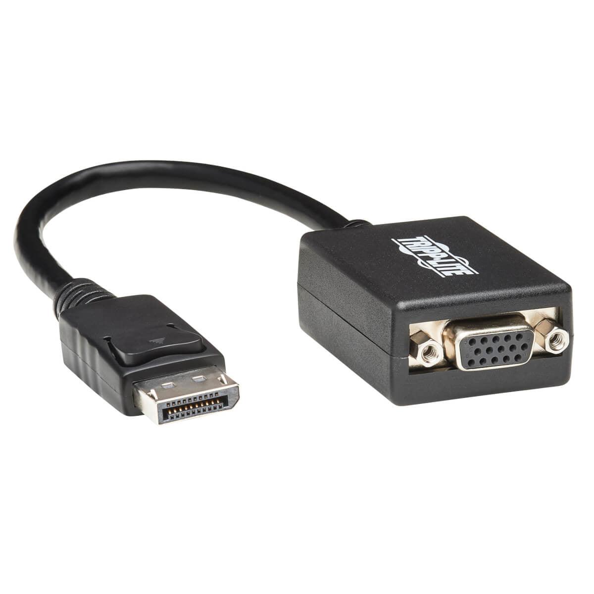 Tripp Lite P134-06N-Vga Displayport To Vga Active Adapter Video Converter (M/F), 6-In. (15.24 Cm)