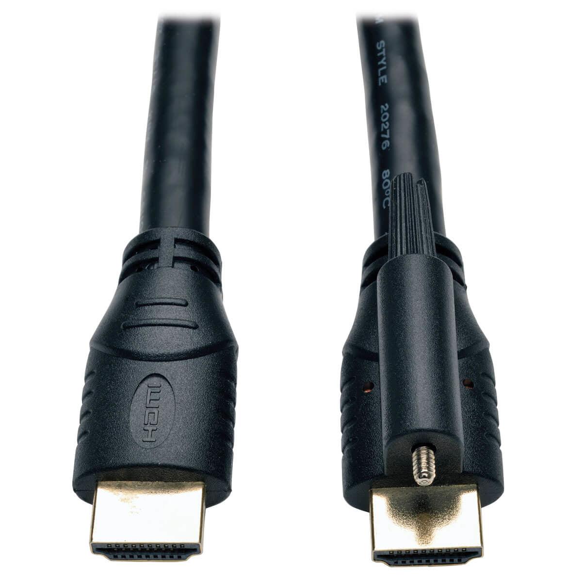 Tripp Lite P569-006-Lock High Speed Hdmi Cable With Ethernet And Locking Connector, Uhd 4K, 24Awg (M/M), 6 Ft. (1.83 M)