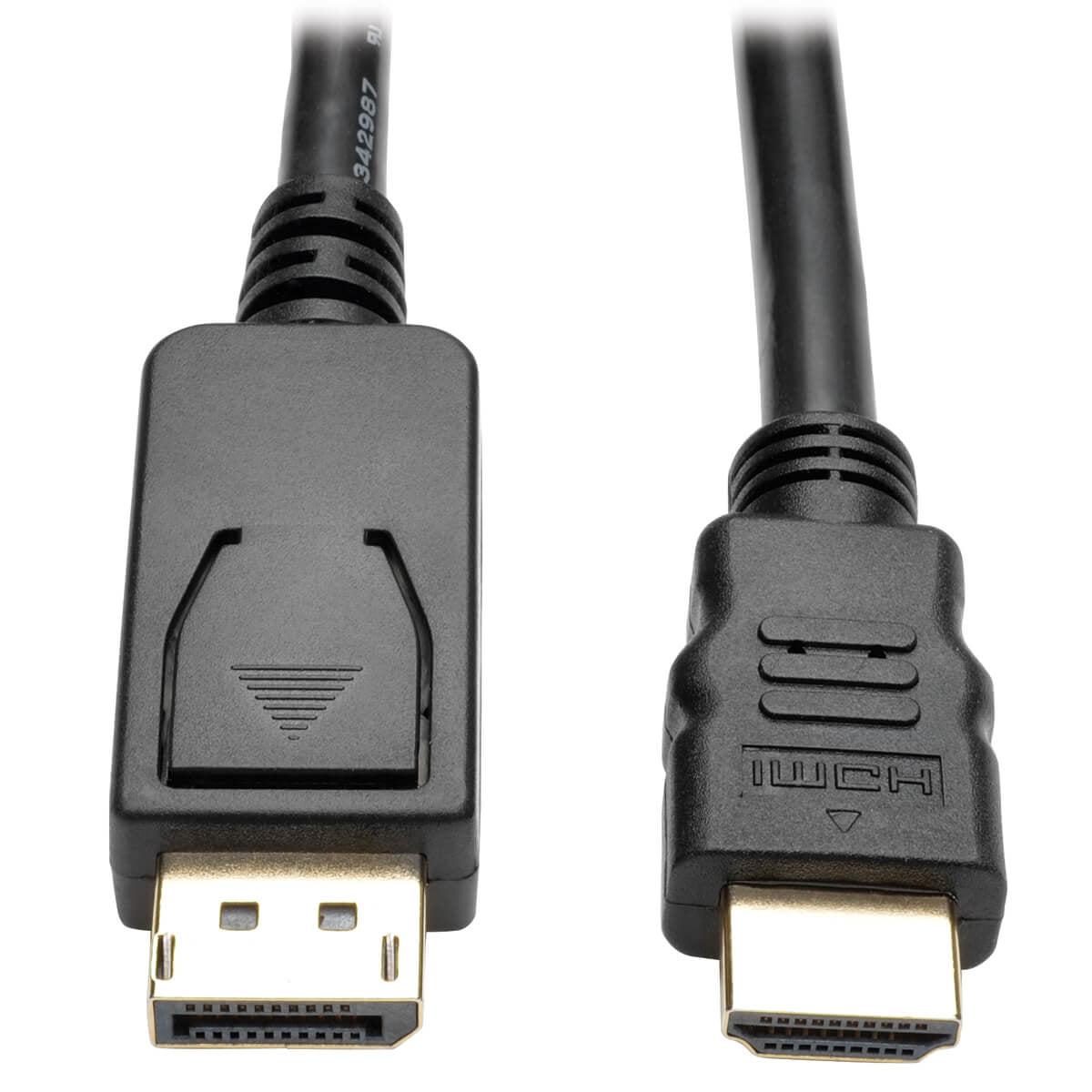 Tripp Lite P582-006-V2 Displayport 1.2 To Hdmi Adapter Cable (Dp With Latches To Hdmi M/M), 4K, 6 Ft. (1.8 M)