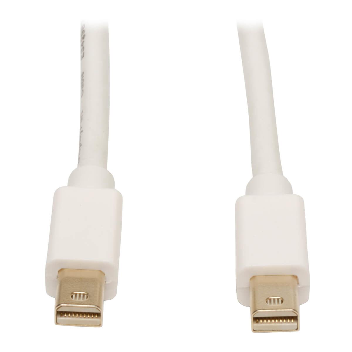 Tripp Lite P584-003 Mini Displayport Cable (M/M), 4K 60 Hz, White, 3 Ft. (0.9 M)