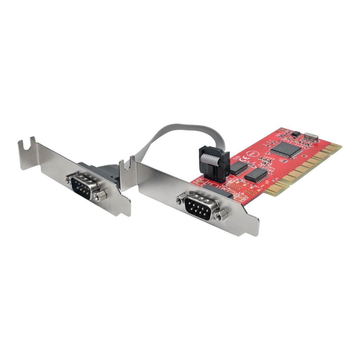 Tripp Lite Pci-D9-02-Lp 2-Port Db9 (Rs-232) Serial Pci Card With 16550 Uart, Low Profile