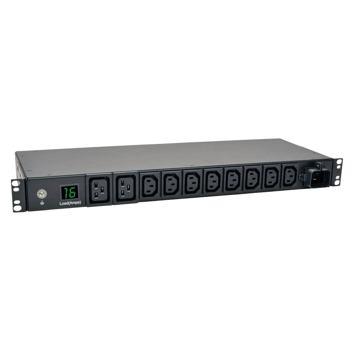 Tripp Lite Pdumh16Hv 3.7Kw Single-Phase Local Metered Pdu, 208/230V Outlets (8 C13, 2 C19) Iec-309 16A Blue, 8 Ft. (2.43 M) Cord, 1U Rack-Mount, Taa