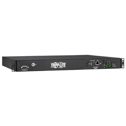 Tripp Lite Pdumnh20Hvat1 3.8Kw 200–240V Single-Phase Ats/Monitored Pdu - 8 C13 And 2 C19 Outlets, Dual C20 Inlets, 12 Ft. Cords, Network Card, 1U, Taa