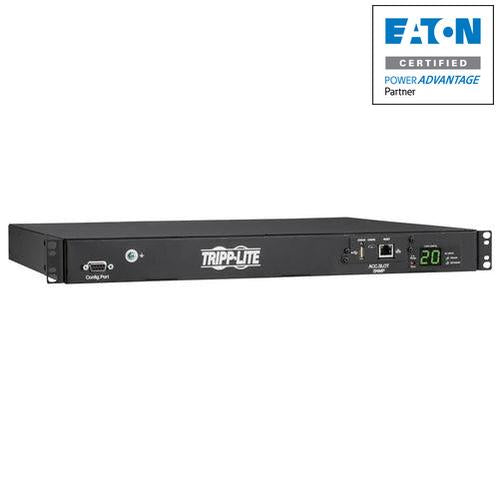 Tripp Lite Pdumnh20Hvat1 3.8Kw 200–240V Single-Phase Ats/Monitored Pdu - 8 C13 And 2 C19 Outlets, Dual C20 Inlets, 12 Ft. Cords, Network Card, 1U, Taa